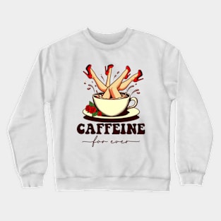 Caffeine For Ever | Caffeine 4 Ever Crewneck Sweatshirt